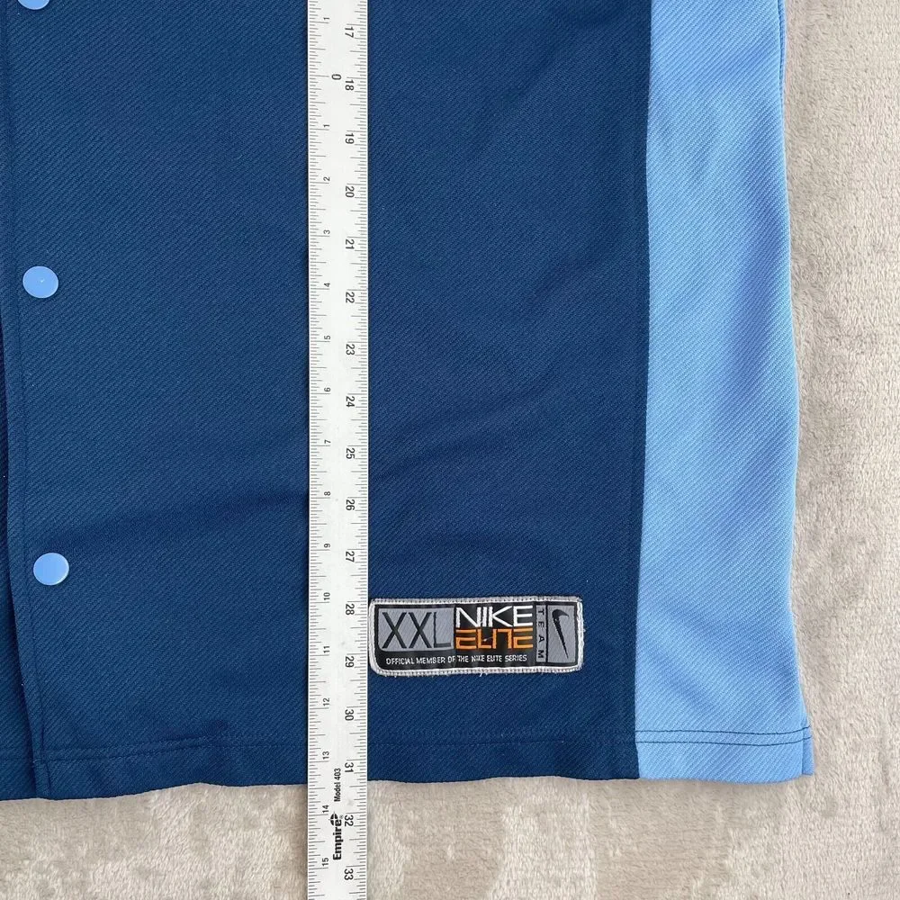 VTG Air Jordan North Carolina‎ Tar Heels Shooting Shirt 2XL Blue Warm Up Nike
